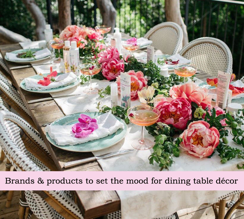 Brands & products to set the mood for dining table décor
